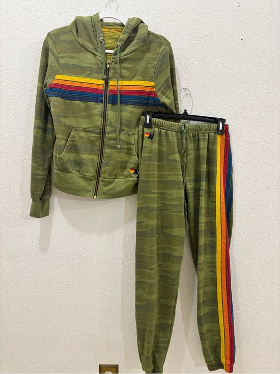 Aviator Nation Pants - Aviator Nation Camo Sweatsuit Jacket and Sweatpants Size XS/S